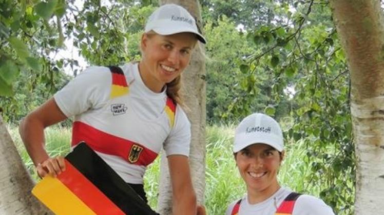Im Doppelzweier will die Rostockerin Marie-Louise Dräger (rechts) mit ihrer Partnerin Ronja Fini Sturm bei den Olympischen Spielen in Rio de Janeiro um einen Podestplatz mitkämpfen.  