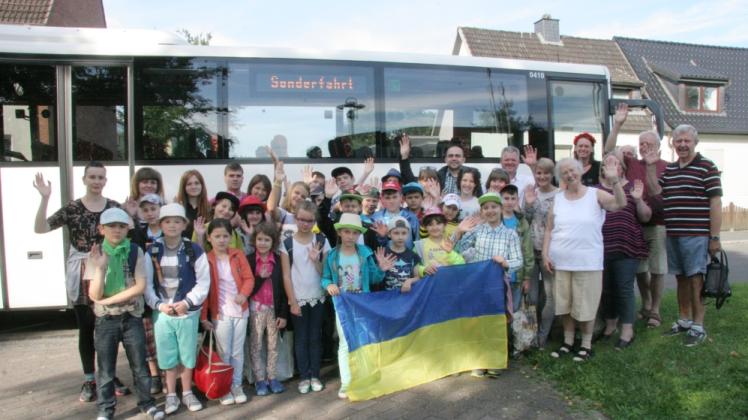 Tschüss, Neumünster: Gestern flogen die Kinder aus der Ukraine wieder heim. 