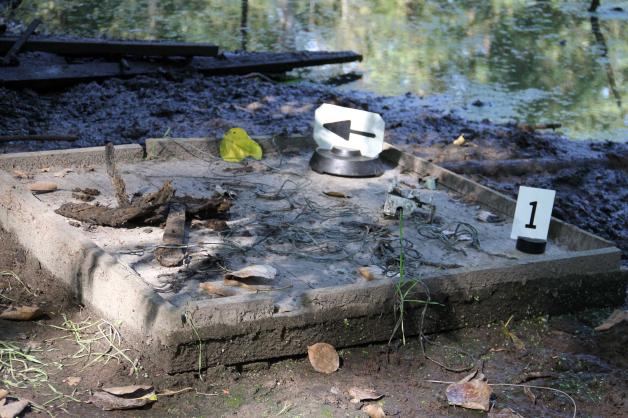 Skelettfund in Teich bei Gnoien Skelettfund in Teich bei Gnoien
