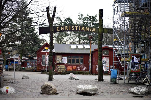 Der Eingang zur Freistadt Christiania.