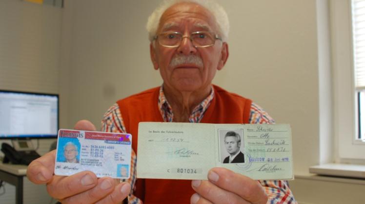 Zwei Dokumente: Otto Schröder war mehr als 30 Jahre mit zwei Führerscheinen unterwegs. Mit der Fahrerlaubnis aus dem Jahr 1976 in Deutschland und mit dem amerikanischen in der USA.  