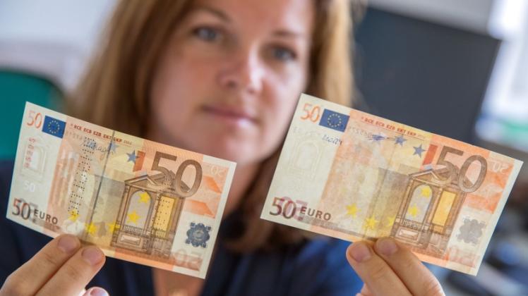 Mit der Einführung des neuen 50-ers ab April 2017 rechnet Daniela Dikty, Leiterin der Fachdienststelle Falschgeld im LKA, auch mit einer Zunahme falscher 50-Euro-Noten. 