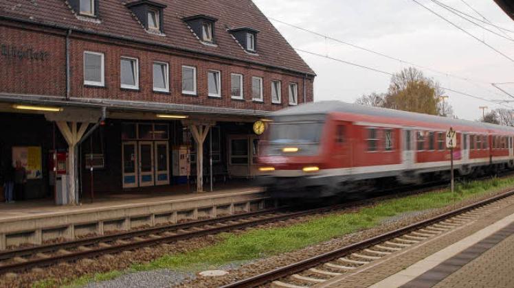 Ab Dezember wird in Glückstadt ein zusätzlicher Halt abends eingerichtet.  