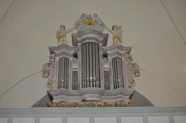 Ansicht der restaurierten Orgel