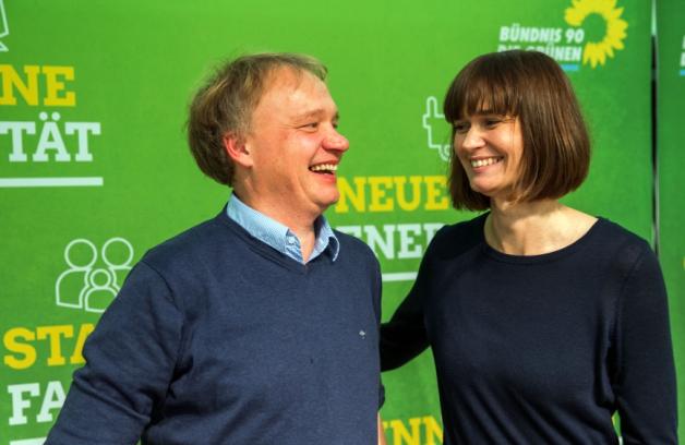 Claudia Müller und Johann-Georg Jaeger sind die neu gewählten Landesvorsitzenden.
