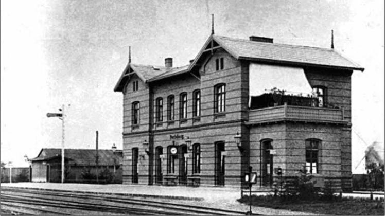 Der Bahnhof von Perleberg. Die Aufnahme stellte Norbert Weise zur Verfügung.  Repro: Weise 