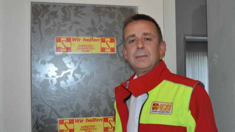 Enrico Hinnah leitet die ASB-Rettungswache in Laage. 
