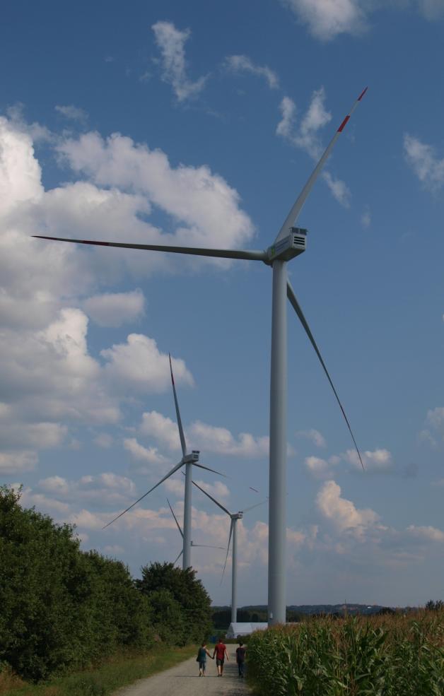 Die Rotoren der Windkraftanlagen in Osterstedt stören die Anwohner. 