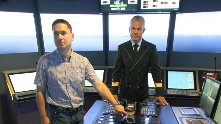 Im Rostocker Zentrum für maritimes Simulator-Training übten jährlich rund 550 nautische und technische Aida-Offiziere . 