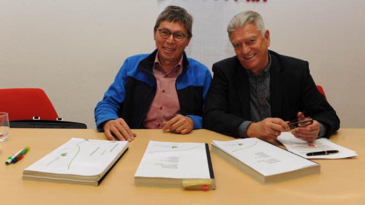 Andreas Kluckhuhn (links) und Fraktionschef Volker Andresen stellten die Leitlinien der SPD-Anträge zum Haushalt vor. 