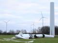 Windrad fällt im Windpark Grischow um.