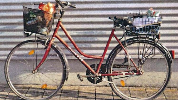 Das Fahrrad des Toten. Das Bild hatte die Polizei auf Facebook veröffentlicht.  