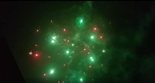 Feuerwerk erfreute in der Silvesternacht. Fotos: Bölsche 