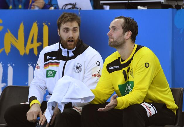 Andreas Wolff (links) und Silvio Heinevetter. Andreas Wolff (links) und Silvio Heinevetter.