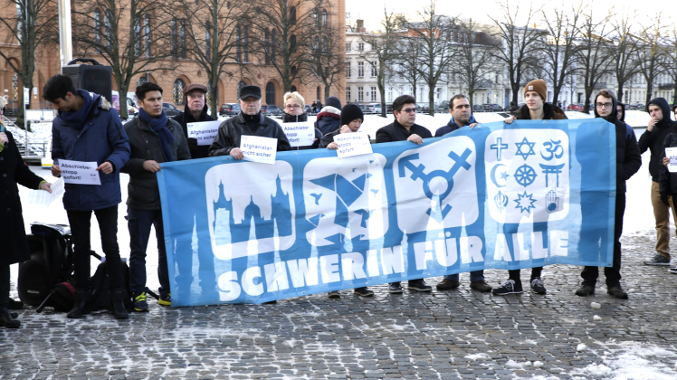 Proteste in Schwerin