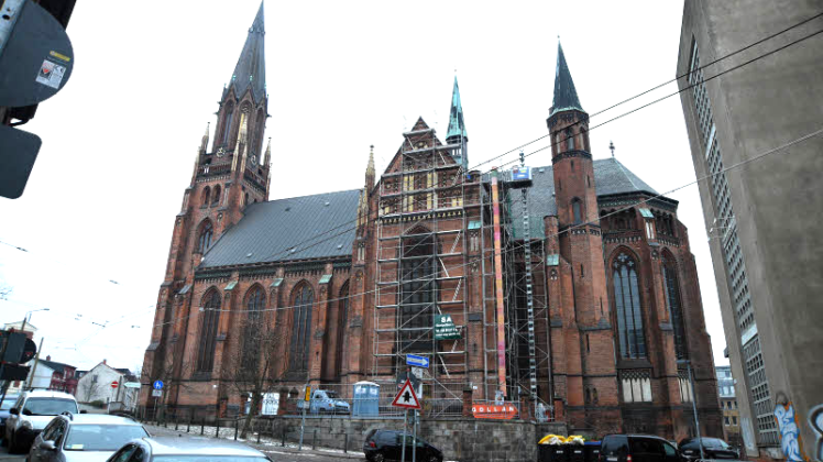 Unsichtbare Arbeiten: Derzeit wird der stählerne Dachstuhl der Paulskirche gesichert und für die nächsten Jahrzehnte konserviert.  