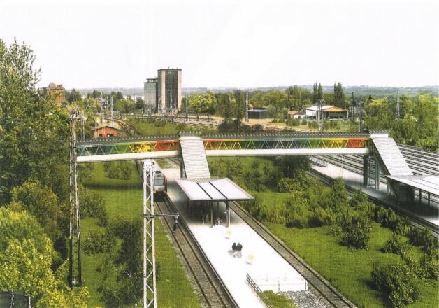 So soll die neue Bahnstation von Bad Kleinen nach ihrem Umbau künftig aussehen.  Grafik: Deutsche Bahn AG 