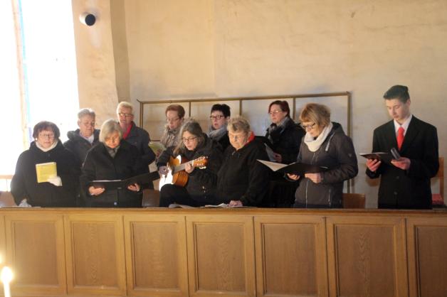 Zur Amtseinführung gab es ein Ständchen vom Chor - a capella. 
