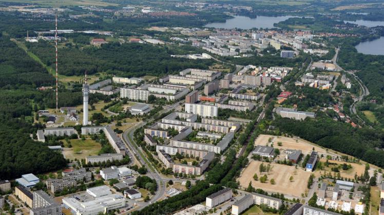 Der Stadtteil Mueßer Holz: Auch weil es in der Landeshauptstadt ausreichend freien Wohnraum gibt, kommen viele Flüchtlinge gern nach Schwerin.  