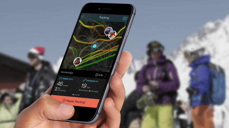 Netzwerken auf Skiern: Mit Apps wie „Snocru“ können Wintersportler chatten oder Partys planen. 