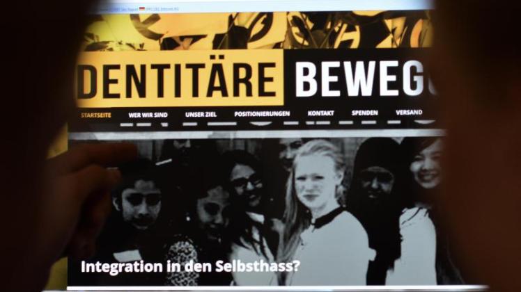 Website der „Identitären Bewegung“: Die Gruppe wird vom Bundesamt für Verfassungsschutz beobachtet.