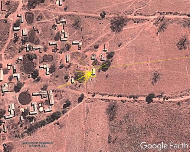 Das Haus, aus dem die letzten Signale des Senders kamen, konnte genau lokalisiert werden. Grafik: Google Earth Das Haus, aus dem die letzten Signale des Senders kamen, konnte genau lokalisiert werden. Grafik: Google Earth