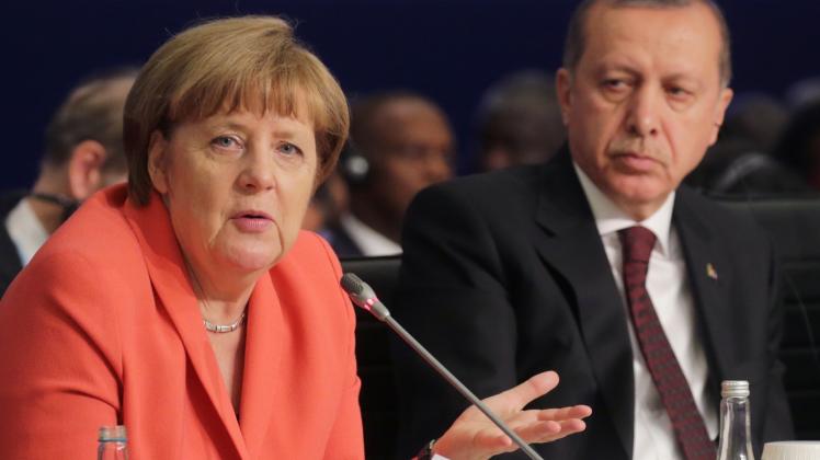 Zuletzt selten einer Meinung: Bundeskanzlerin Angela Merkel und der türkische Präsident Recep Tayyip Erdogan.  