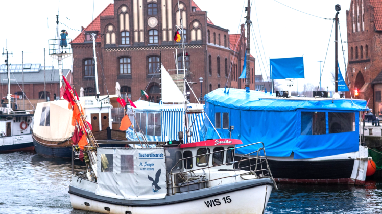 Der Fischkutter „Seeadler“ von Fischer Martin Saager läuft in den Hafen von Wismar ein.  Fotos: Jens Büttner 