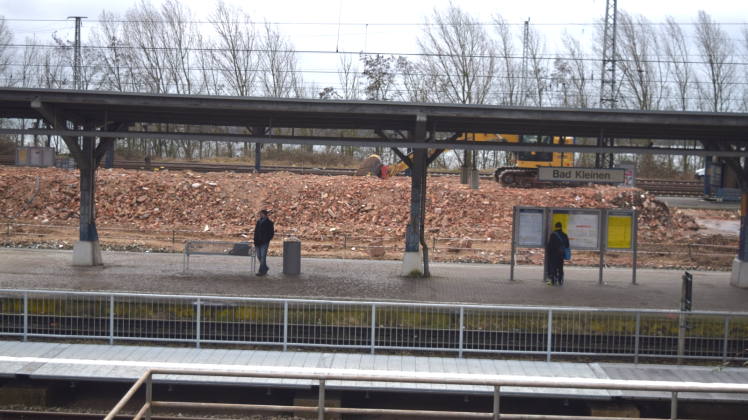 So sieht es aktuell auf dem Bahnhof Bad Kleinen aus. 