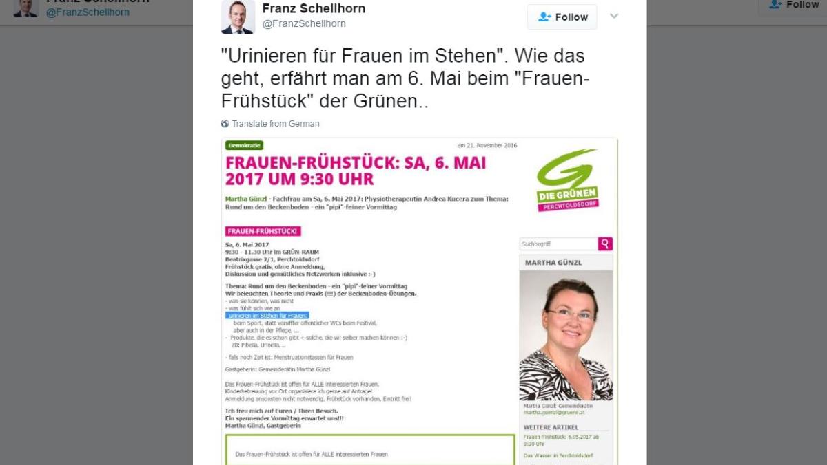 Grüne bieten Seminar zum „Urinieren im Stehen“ für Frauen an SHZ