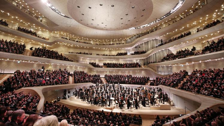 Der Konzertsaal in der Elbphilharmonie.