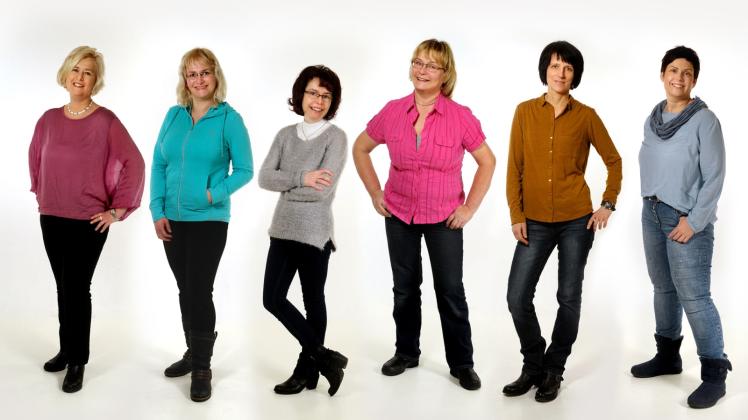 Anke Dechow, Petra Oettle, Marion Rieck, Margita Bäck, Lina Dobenecker und Arite Klatt (v. l. n. r.) . engagieren sich im Vorstand des Kindertagespflegevereins Ludwigslust-Parchim.  