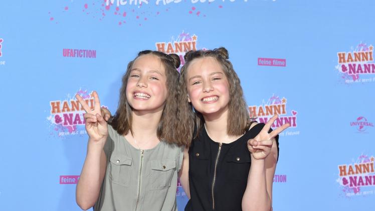 Laila und Rosa Meinecke spielen die Hauptrollen im neuen Film „Hanni &amp; Nanni – Mehr als beste Freunde“.  