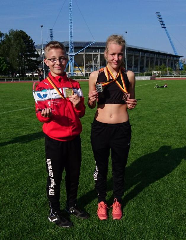 Malte Tiltmann gewann Gold und den Ostseepokal, Merle Burghardt Silber und Bronze. 