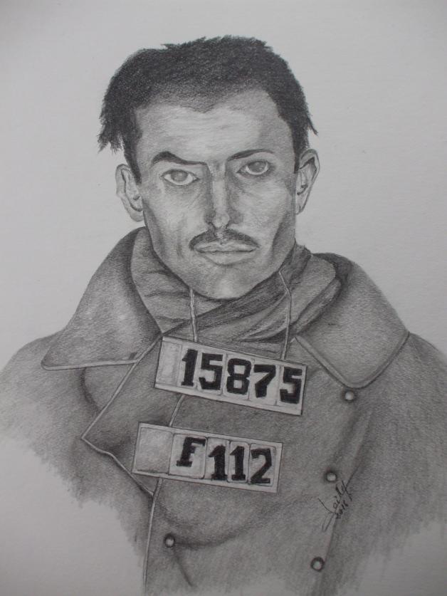 Joseph René Dallier als Kriegsgefangener  Zeichnung: Aus PrivatBesitz 
