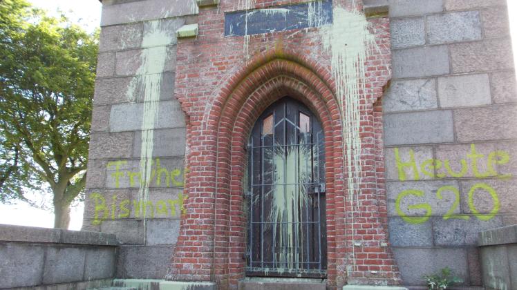 Der Bismarckturm auf dem Scheersberg ist Ziel einer politischmotivierten Attacke geworden.