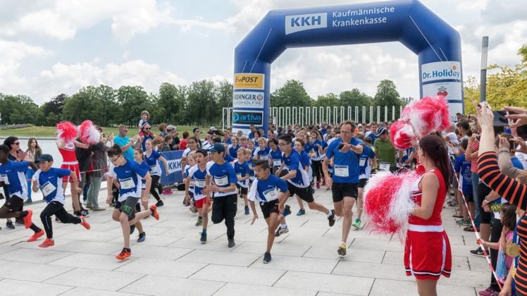 Auf dem Bertha-Klingberg-Platz herrschte durch den KKH-Lauf am Wochenende reges Treiben.  
