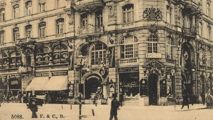 Das im Stile des Historismus errichtete Geschäftshaus Friedrichstraße 176-179 beherbergte den Kaiserkeller.