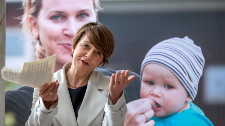 „Wunderbar“: Die Ehefrau von Bundespräsident Steinmeier, Elke Büdenbender, gestern in Kühlungsborn  