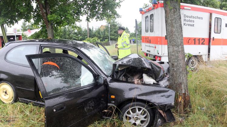 Unfall in Hohen Pritz. 