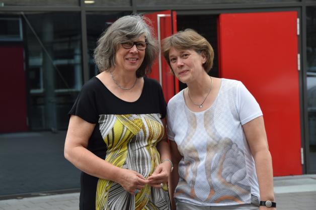 Die Anti-Stress-Dozentinnen Michaela Puchalla (links) und Jutta Overmann. 