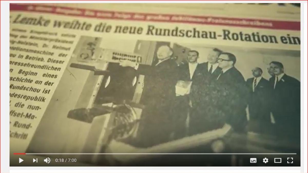 GeburtstagsFilm Die Norddeutsche Rundschau wird 200 Jahre alt SHZ