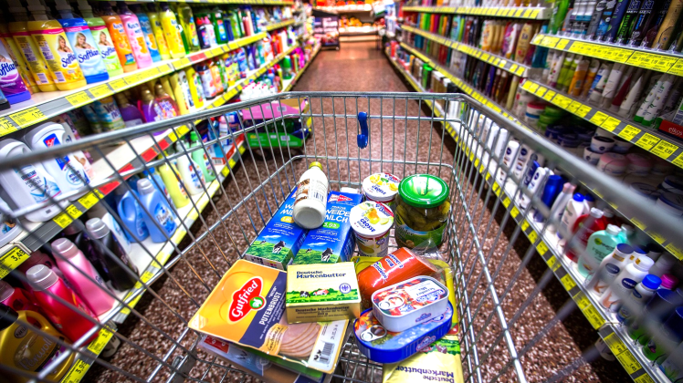 Lebensmitteleinkauf im Einzelhandel