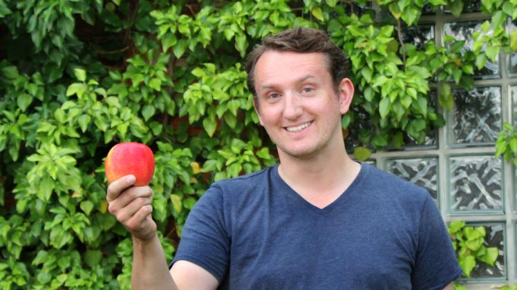 Tobias Spill will regionales Obst zu Saft verarbeiten. 