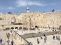 Tempelberg in Jerusalem mit der Klagemauer. Hierher war der Pilger unterwegs.  