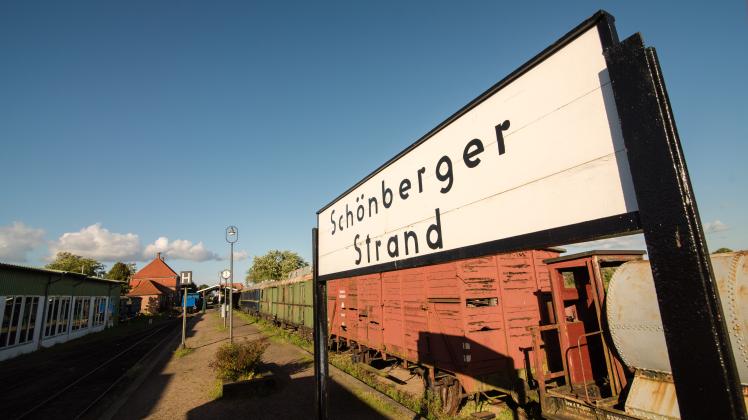 Noch ein Museum: Der Bahnhof Schönberger Strand.