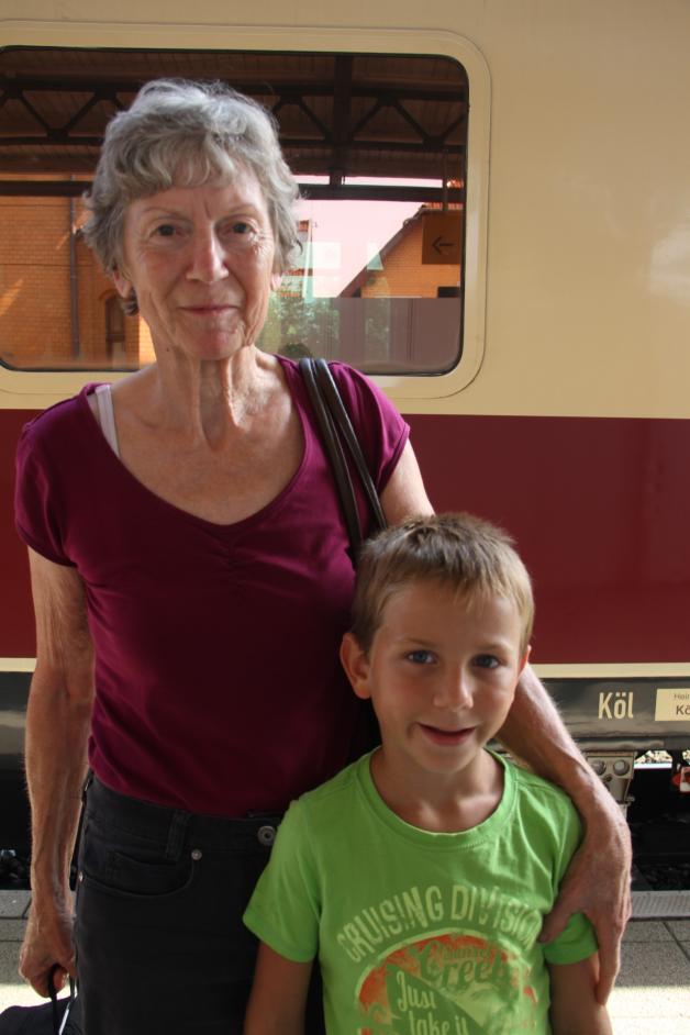 Hat die Reise mit ihrem Enkel Benjamin genossen: Mitfahrerin Ingrid Heuer. 