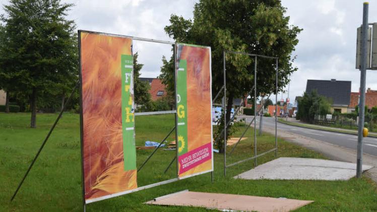 508 Wahlplakate wurden bislang zerstört – bei der Landtagswahl 2016 waren es über 2000.  
