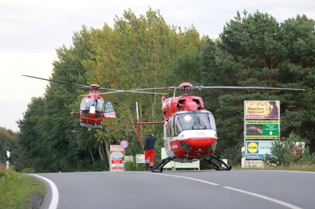 Schwerer Verkehrsunfall auf der Insel Usedom