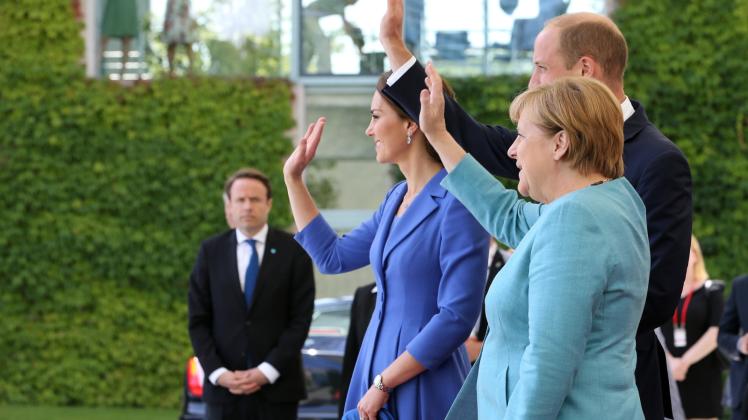 Manchmal empfängt Bundeskanzlerin Angela Merkel berühmte Gäste im Kanzleramt.  